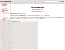 Tablet Screenshot of ganddrentals.com